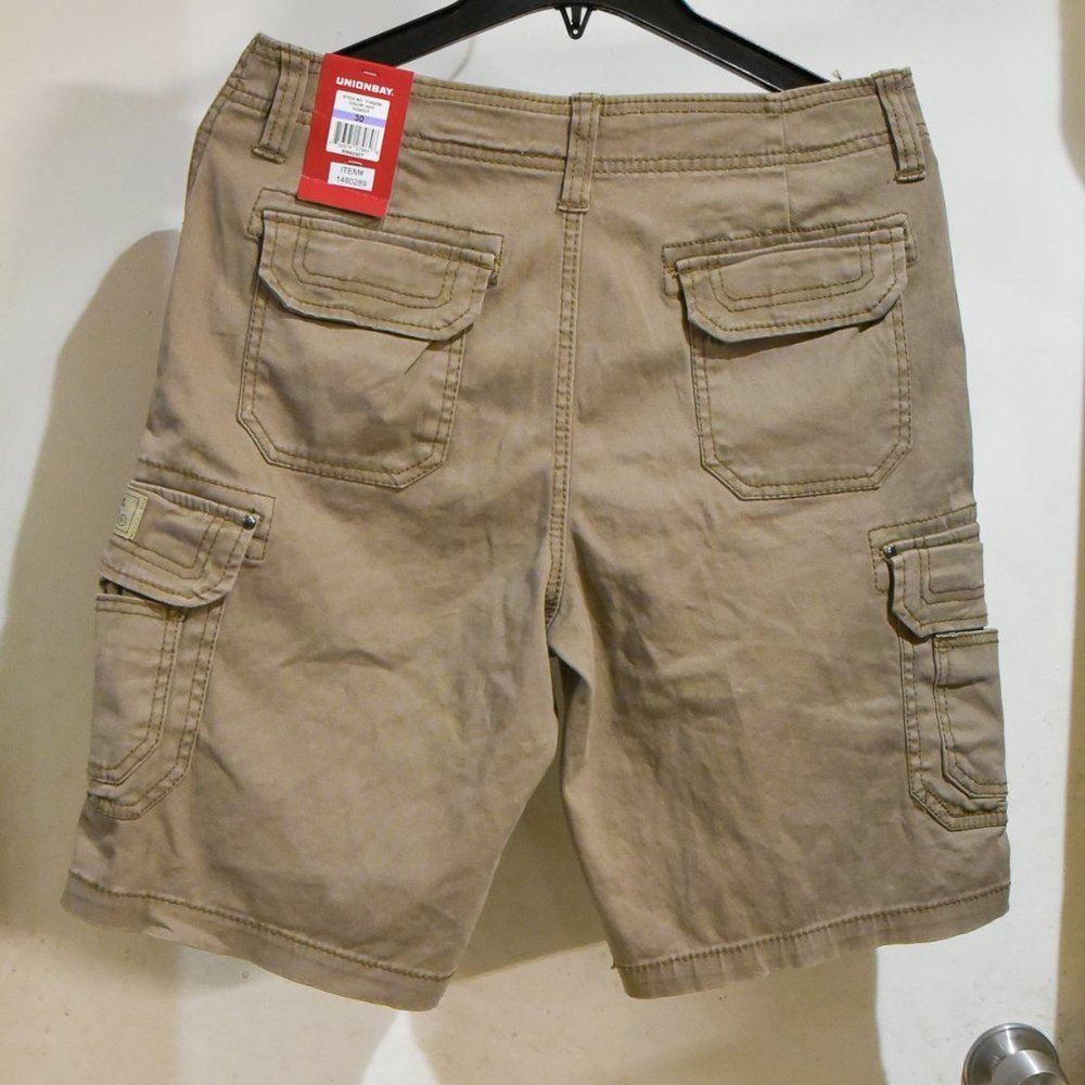 Unionbay Men's Cargo Short size 30 36 38 BROWN - Picture 4 of 7